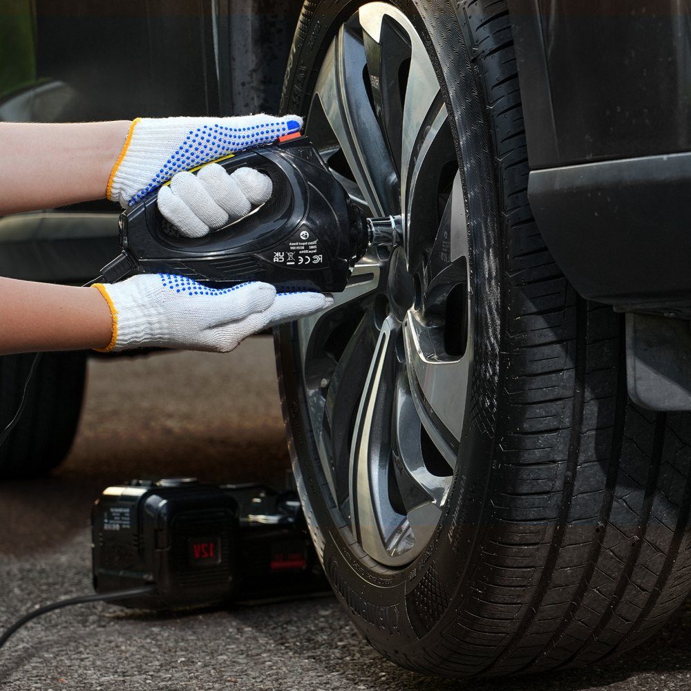 Elektryczny podnośnik samochodowy Regulowany przenośny podnośnik nożycowy (5T) z wbudowaną pompą, wymienną zmieniarką opon z kluczem udarowym i zestawem podnośników oświetleniowych LED do ciężarówki SUV Sedan