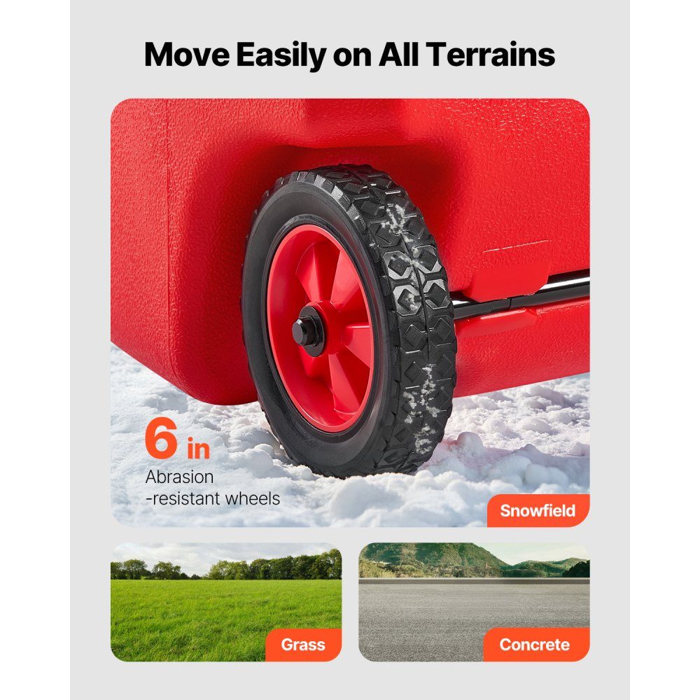 Bidon de carburant pour camion de carburant 56,78 L avec mode gravité et pompe manuelle, bidon d'essence, tuyau de livraison de 3 m et pompe manuelle, réservoir d'essence pour bateaux à moteur, VTT, essence et diesel