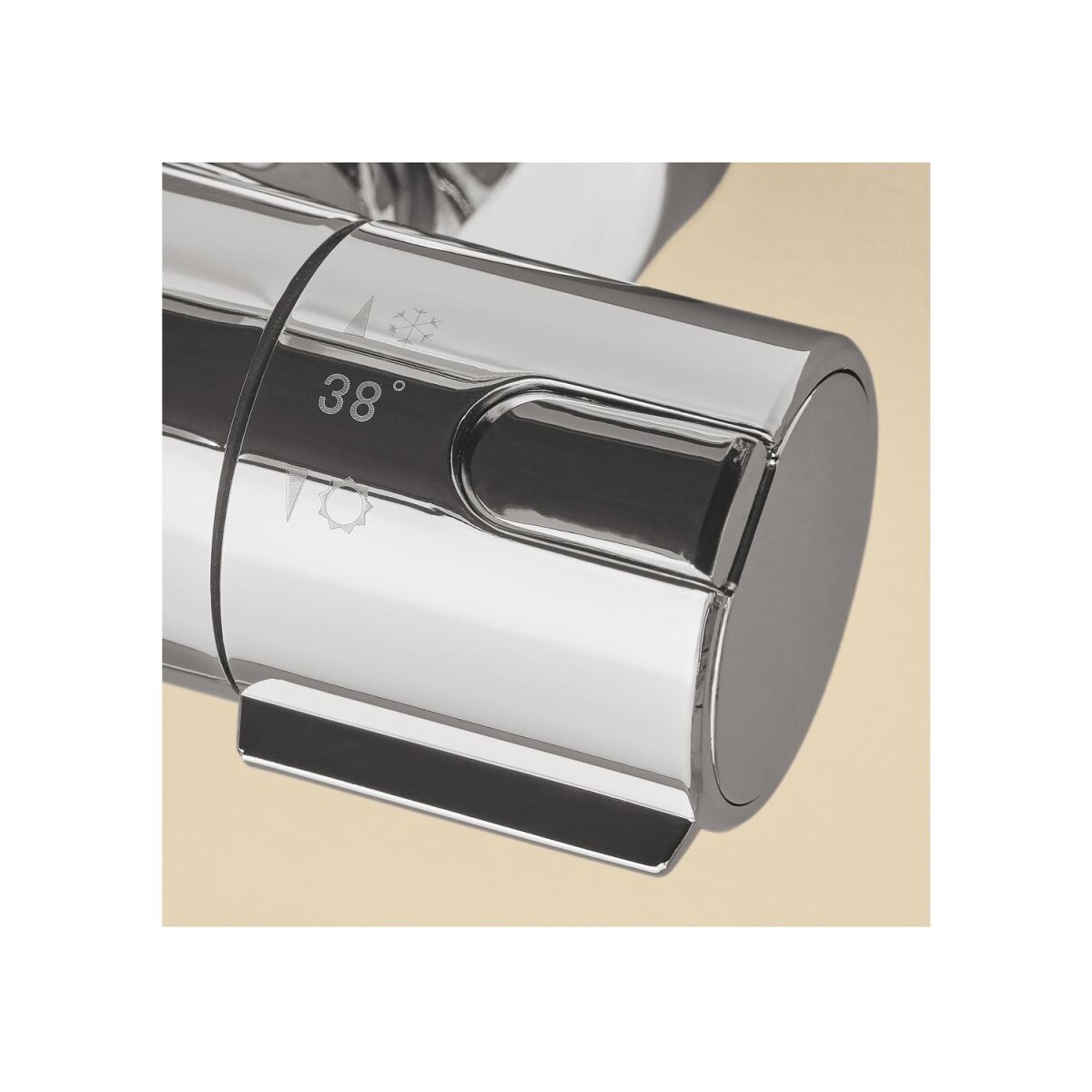 Ensemble de douche de tête LIVARNO®, avec thermostat et pomme de douche à effet pluie Ensemble de douche de tête LIVARNO®, avec thermostat et pomme de douche à effet pluie