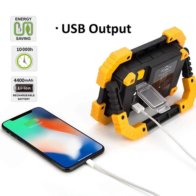 #Sale# LED-Baustrahlerlampe, faltbar, wasserdicht und als Powerbank nutzbar