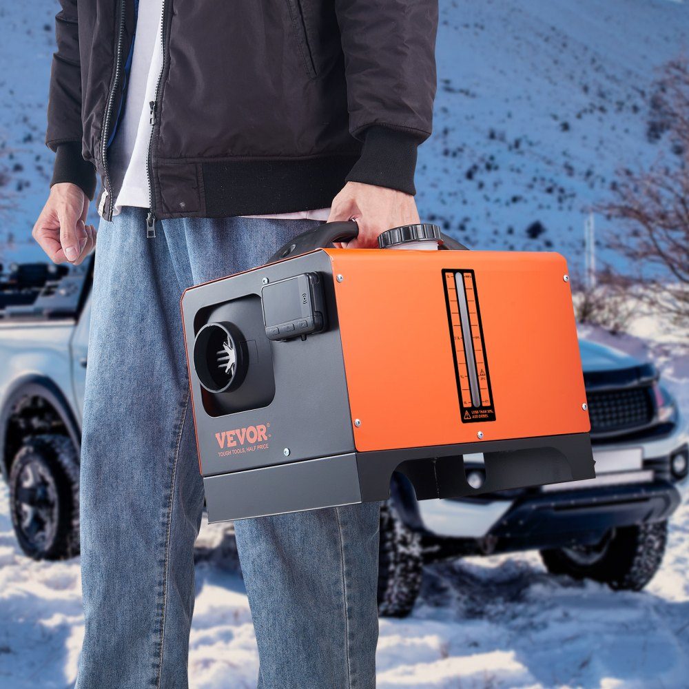Nagrzewnica wysokoprężna 5-8 kW Nagrzewnica powietrza na olej napędowy 12 V z wyświetlaczem LCD, pilotem i aplikacją Bluetooth, pomocnicza nagrzewnica powietrzna do samochodów kempingowych, ciężarówek, przyczep kempingowych i samochodów dostawczych