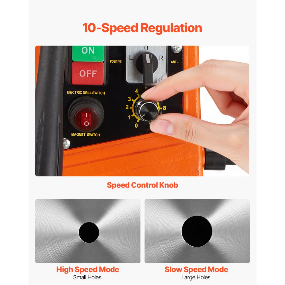 Perceuse magnétique moteur 1450 W, diamètre de foret de 2 pouces, perceuse magnétique électrique portable de 2878 lbf, avec 6 forets à noyau, perceuse de surface métallique, zone de bricolage Perceuse magnétique moteur 1450 W, diamètre de foret de 2 pouces, perceuse magnétique électrique portable de 2878 lbf, avec 6 forets à noyau, perceuse de surface métallique, zone de bricolage