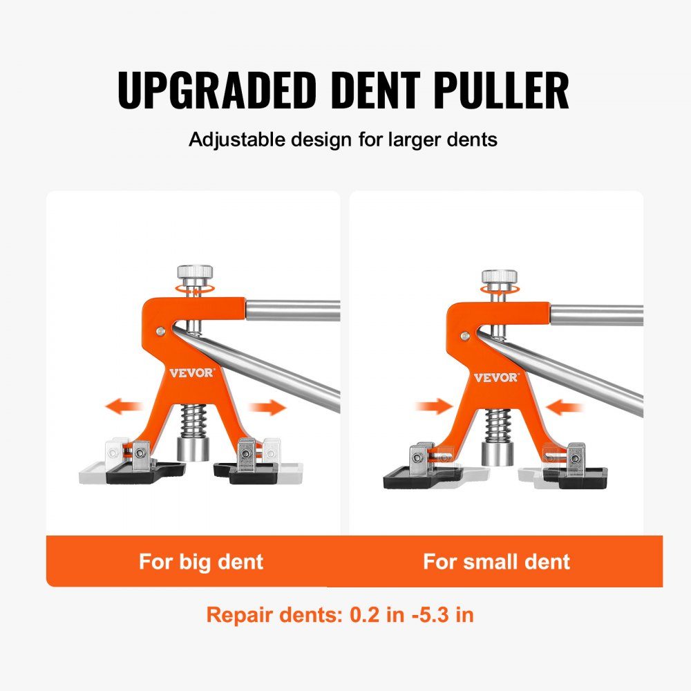 56 Piece Bridge Dent Repair Kit, Includes 20 Pull Tabs and 6 x Bridge Pull Tabs, Aluminum Dent Removal Tool for Cars, Refrigerators etc
