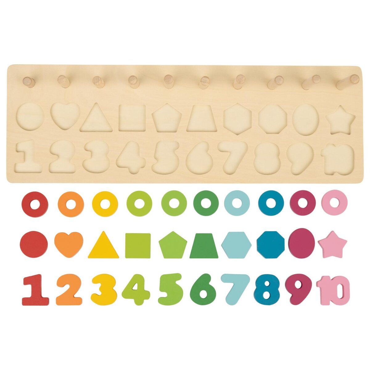 bâtons de comptage en bois lupilu® / labyrinthe magnétique / boulier / jouet arithmétique / jeu de logique