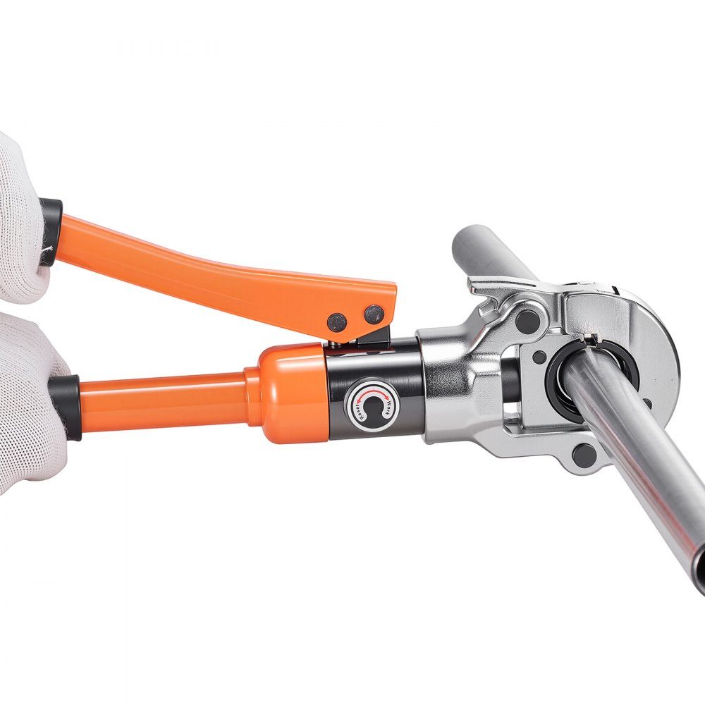 Perstangen hydraulisch V-contour, pijpperstangen voor RVS buizen, perstangen met bekken V12, V15, V18, V22, V28 & draagtas, persgereedschapset voor loodgieterswerk reparaties & installaties