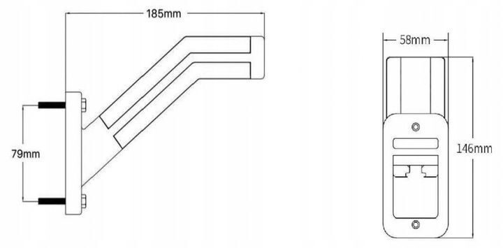 2X LED MARKIERUNGSLEUCHTEN NEON 12-24V Standlicht Rücklicht Traktor Landmaschinen Radlader Bagger etc. Lampenumbau
