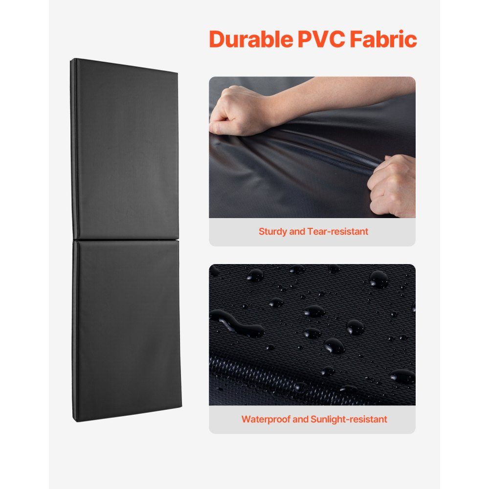 4 x Gym Wall Pads (150 x 50 x 5 cm), Tear-Resistant Wall Mat, Removable High Density Foam Padding for Wall Mounting for Basketball Courts, Garage Protective Pads