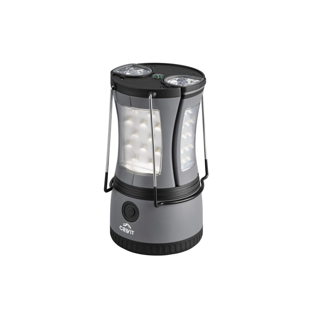 CRIVIT 2-in-1-Campinglampe (Grau)