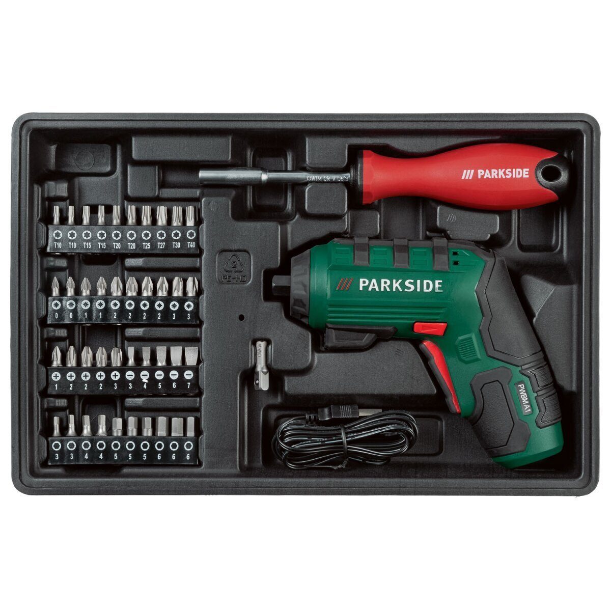*SALE* PARKSIDE® Werkzeugkoffer Metall »PWBM A1«, mit 4V-Batterie