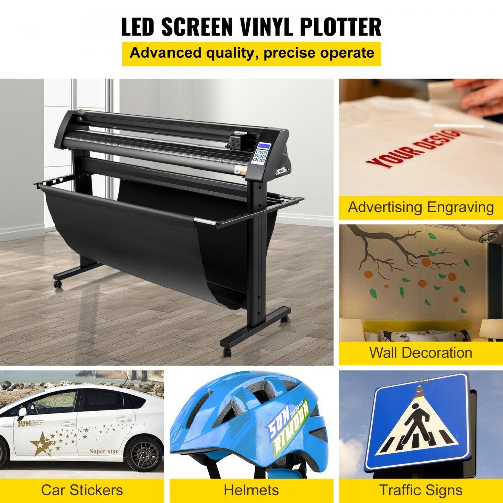 Filmsnijplotter 1350 mm, filmsnijder max. snijdikte 3 mm, snijkracht foliesnijder 500 g, plottermachine halfautomatische Signcut-software, geheugencache 1-4 M, hobbyplotter