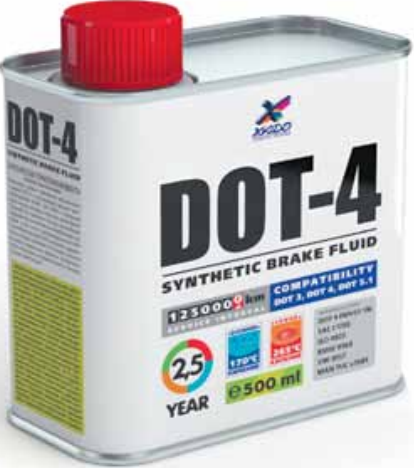 XADO Dot4 Bremsflüssigkeit 0,5l + Revitalizant