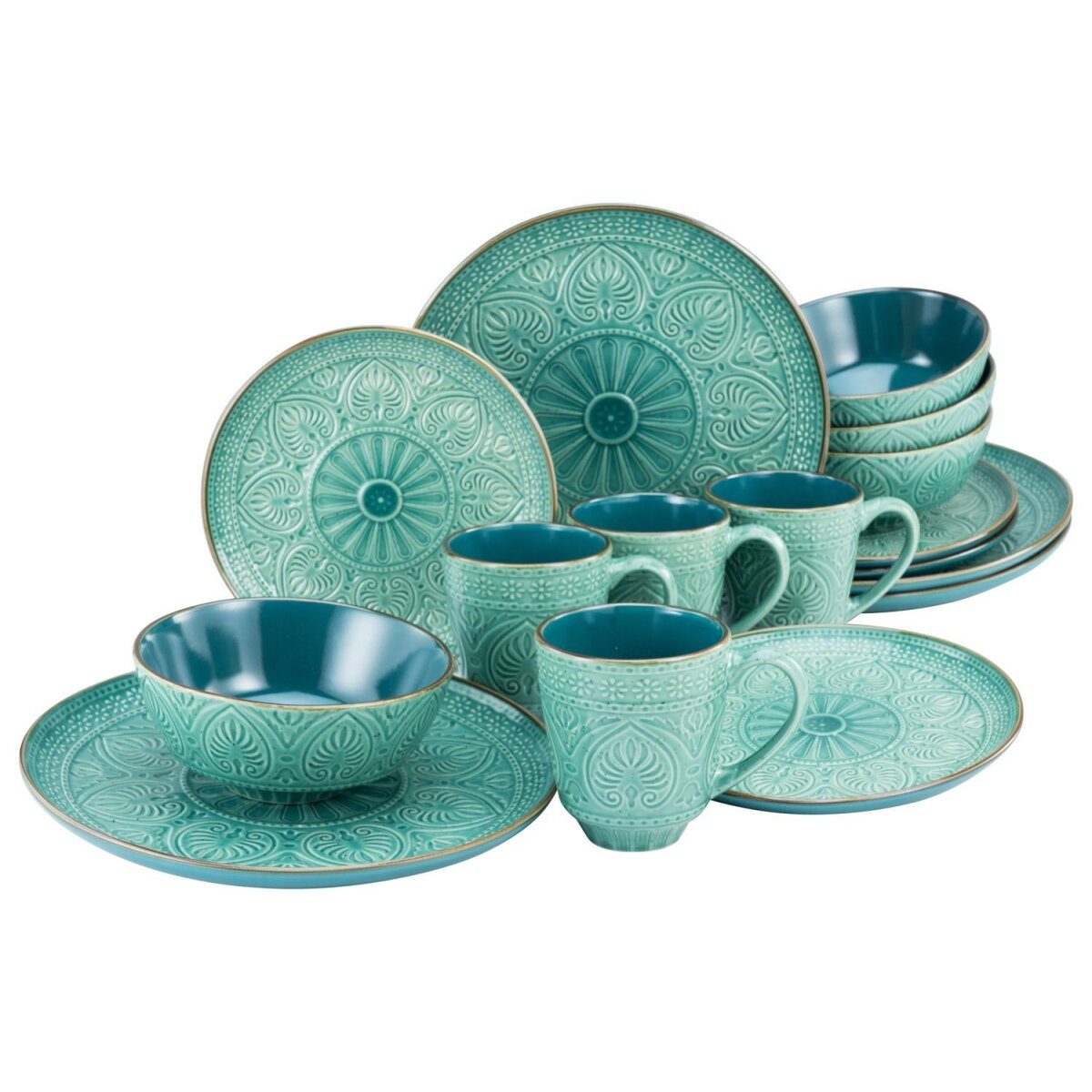 Creatable Zestaw naczyń stołowych Creatable Samarkanda, 16 elementów.