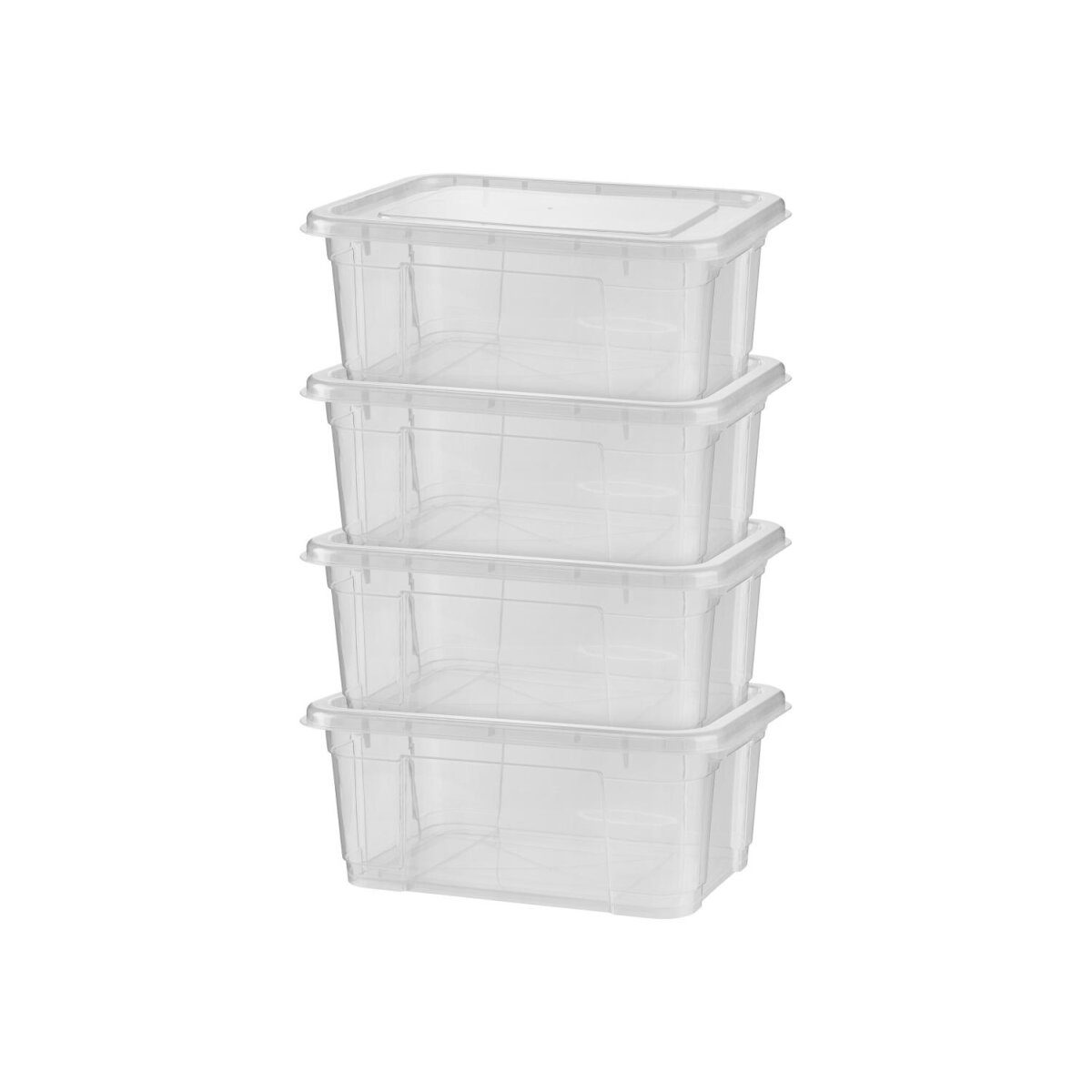 W5 boxes 11 l with lids, set of 4