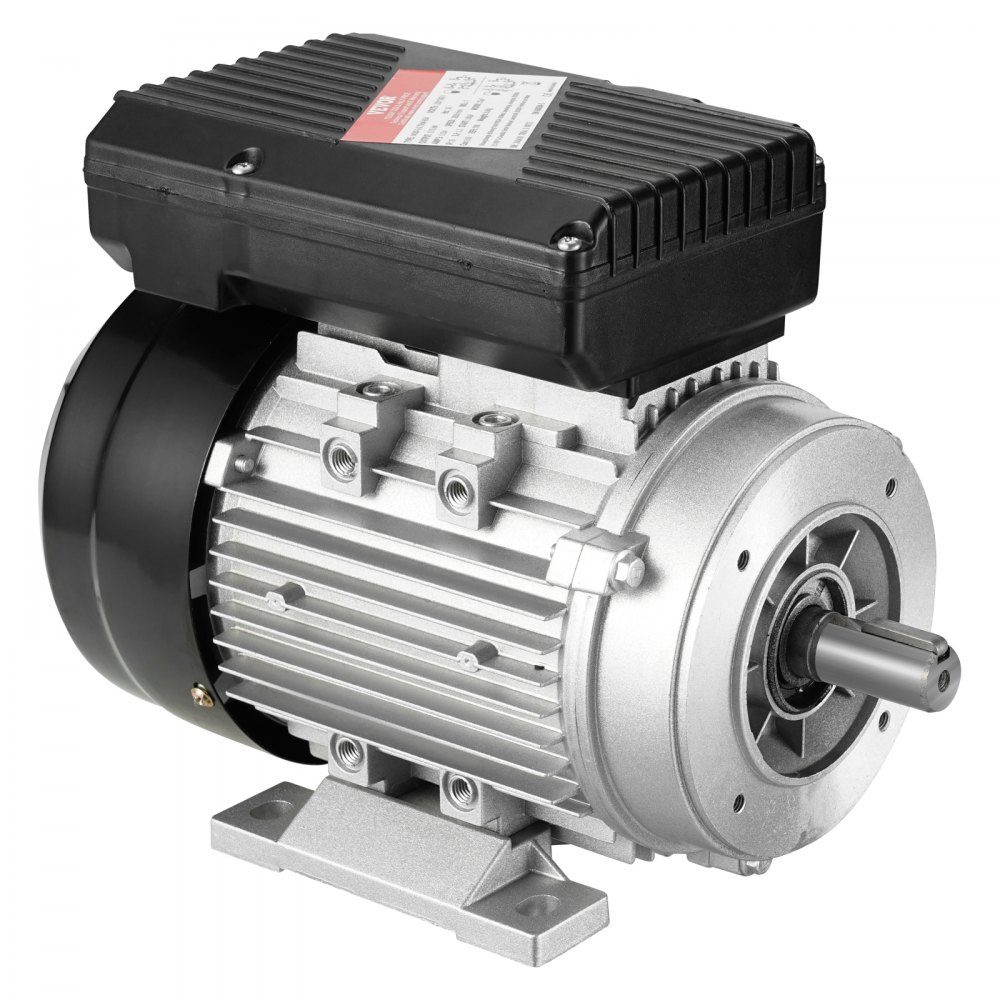0,75 kW Elektromotor 2850 U/min AC 220–240 V 5,15 A 80 B34 Rahmen Luftkompressormotor einphasig 19 mm Keilwelle Rechts-/Linksdrehung für landwirtschaftliche Maschinen und allgemeine Geräte