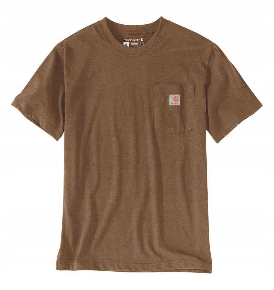 Carhartt Men's T-Shirt Workwear Work Short Sleeve Shirt Heavyweight Pocket Carbon