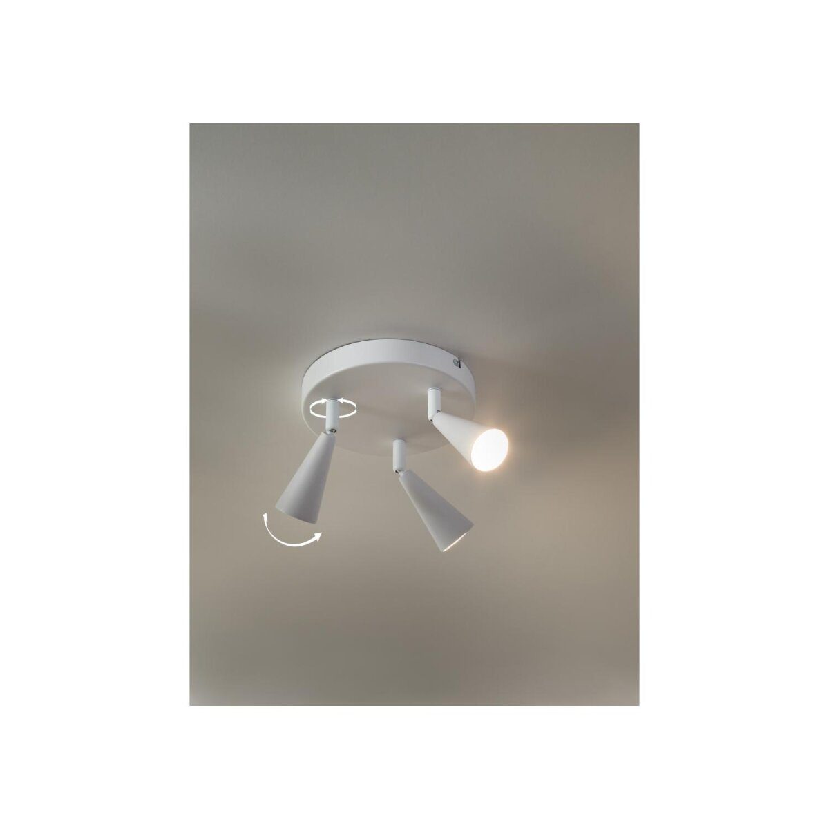 LIVARNO home LED plafondlamp, 3 spots, warm wit