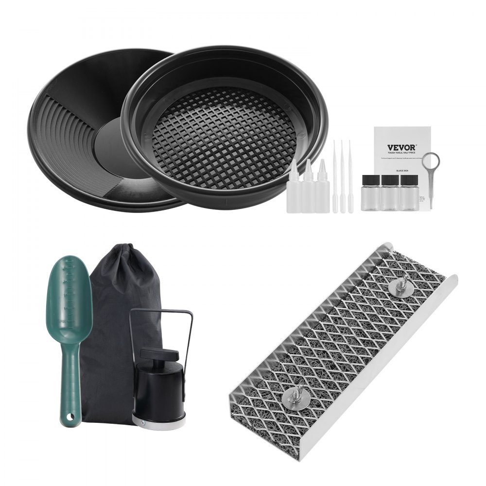 Złota misa do mycia Zestaw złotych patelni 3,5" x 12" Aluminiowa Złota patelnia do płukania złota Złota patelnia do wanny do wydobycia bryłek Złota miska do wydobywania piasku Ręczne wydobycie złota System płukania złota Kopanie