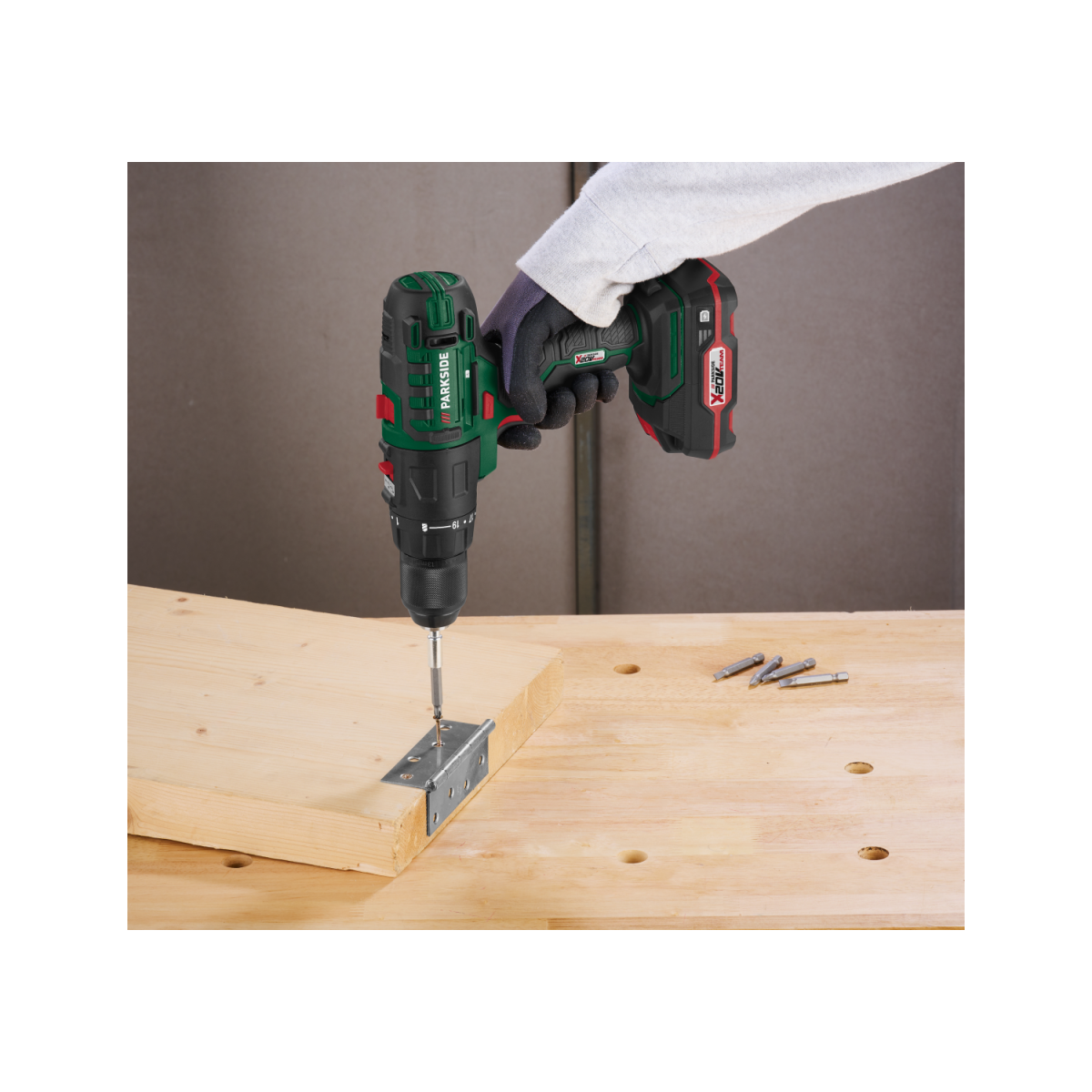 Appareil combiné alimenté par batterie PARKSIDE® 20 V PKGA 20-Li C2, kit de démarrage 3 en 1, avec batterie et chargeur