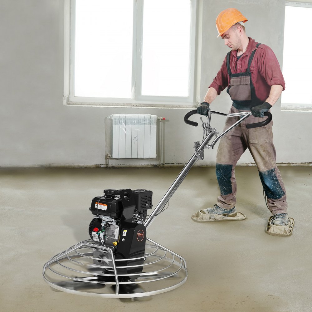 Truelle mécanique, truelle à ciment portative de 38 po avec truelle, truelle de surface à essence de 6 HP pour surfaces en béton lisses, ciment à béton pour chape commerciale robuste avec lame de truelle, orange Truelle mécanique, truelle à ciment portative de 38 po avec truelle, truelle de surface à essence de 6 HP pour surfaces en béton lisses, ciment à béton pour chape commerciale robuste avec lame de truelle, orange