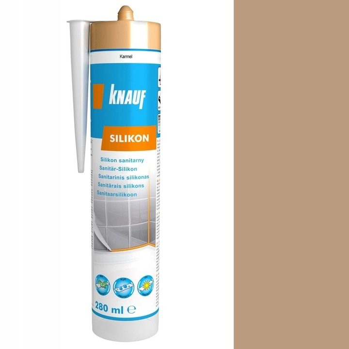 10x Sanitärsilikon KNAUF Karamell 280ml