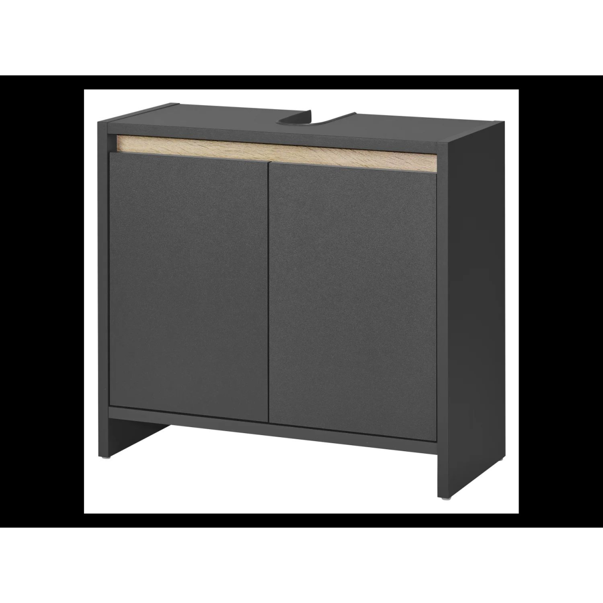 LIVARNO home Meuble vasque « Oslo » avec 2 portes, anthracite