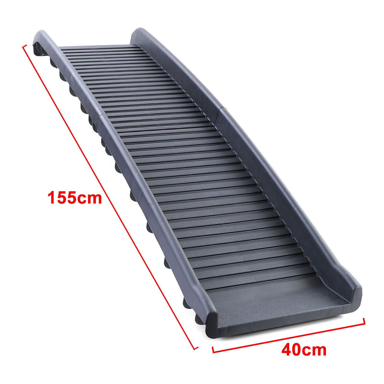 Car Dog Ramp Entry Aid Non-Slip Foldable Black 155 x 40cm 90kg