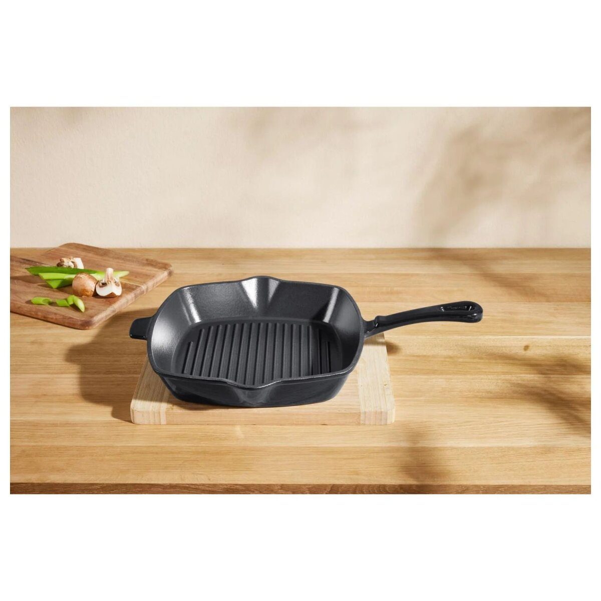 SILVERCREST® Premium cast iron grill pan, Ø 24 cm