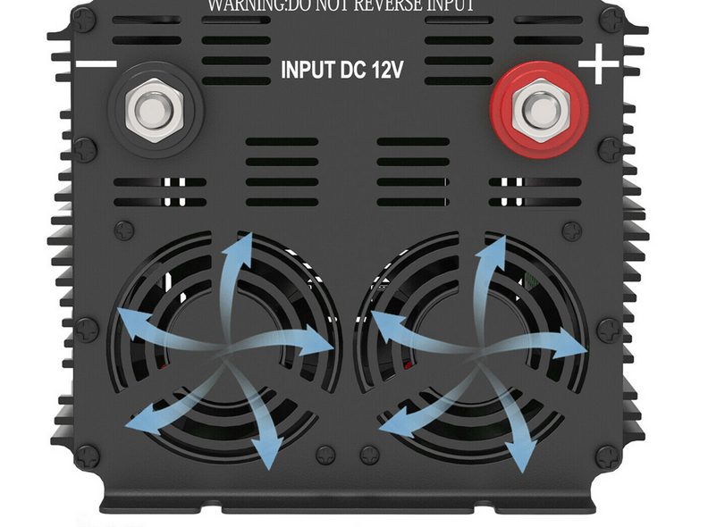 Pure sine wave voltage converter 1000/2000 W 12V 230V inverter