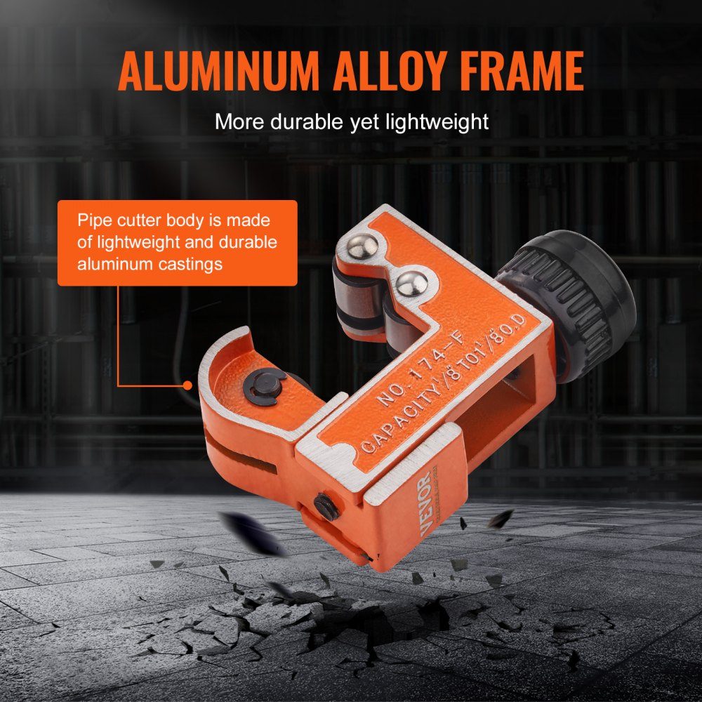 Mini pijpsnijder 1/8-1-1/8" OD Mini koperen pijpsnijder Pijpsnijder met hoge snelheid SKD-mes voor koperen, aluminium, gegalvaniseerde en kunststof buizen