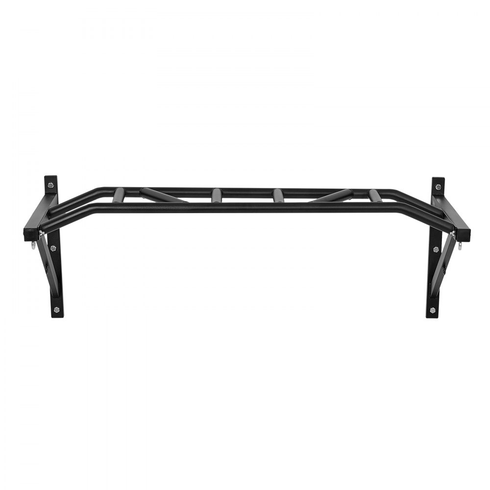 Aan de muur gemonteerde optrekstang, 50" brede multifunctionele stalen trainingsstangen voor het bovenlichaam met hangers, optrektrainingsstation (draagvermogen van 200 kg), sportschool Aan de muur gemonteerde optrekstang, 50" brede multifunctionele stalen trainingsstangen voor het bovenlichaam met hangers, optrektrainingsstation (draagvermogen van 200 kg), sportschool