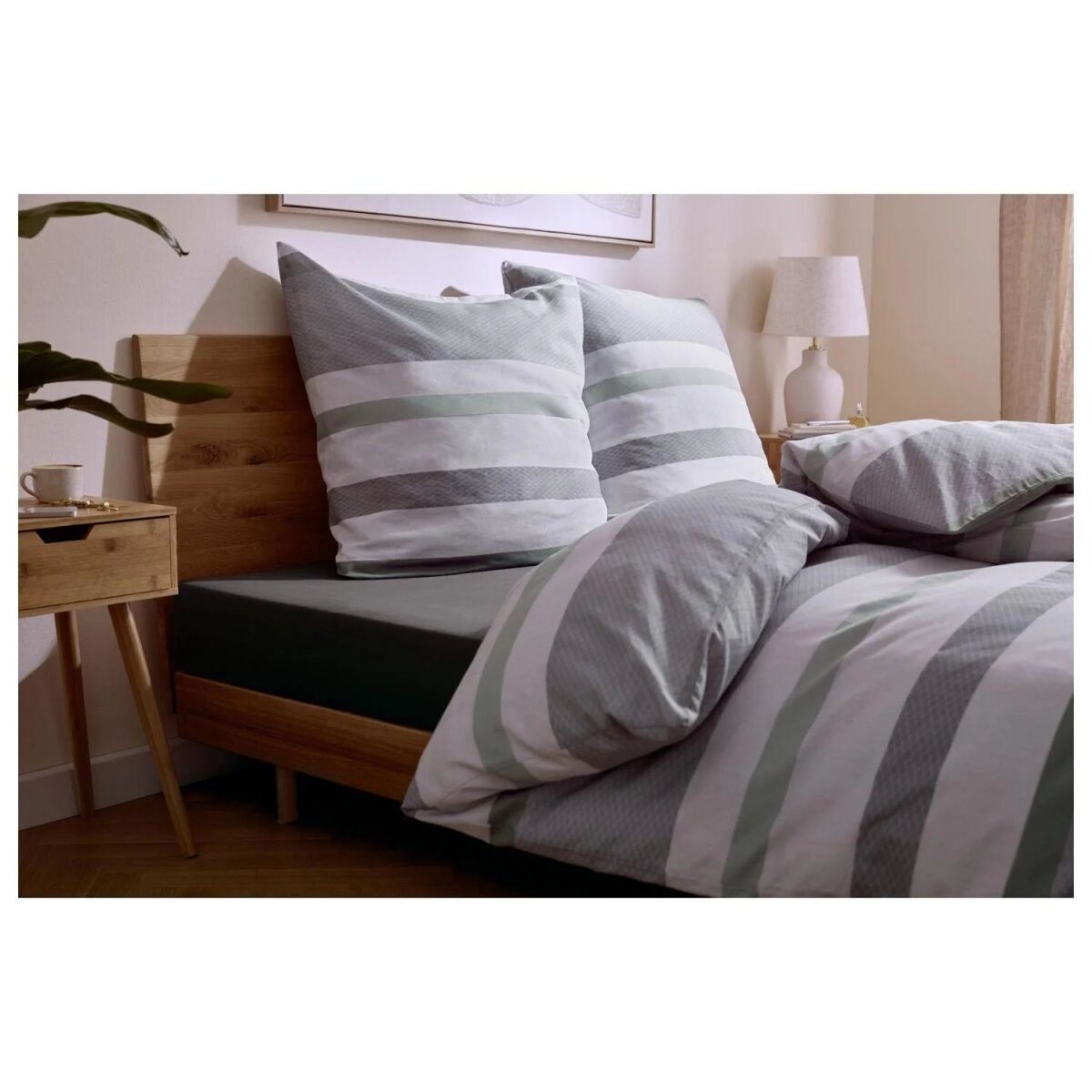 LIVARNO® Jersey-Spannbettlaken-Set, 2 Stück, 140-160 x 200 cm (Dunkelgrau)