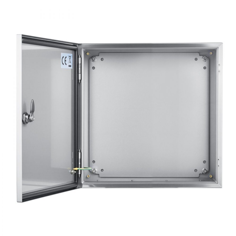 Armoire électrique Boîtier en acier inoxydable NEMA, 300x300x200 mm, boîte de jonction électrique en acier NEMA 4X, IP66 étanche à l'eau et à la poussière, pour usage intérieur et extérieur, avec plaque de montage