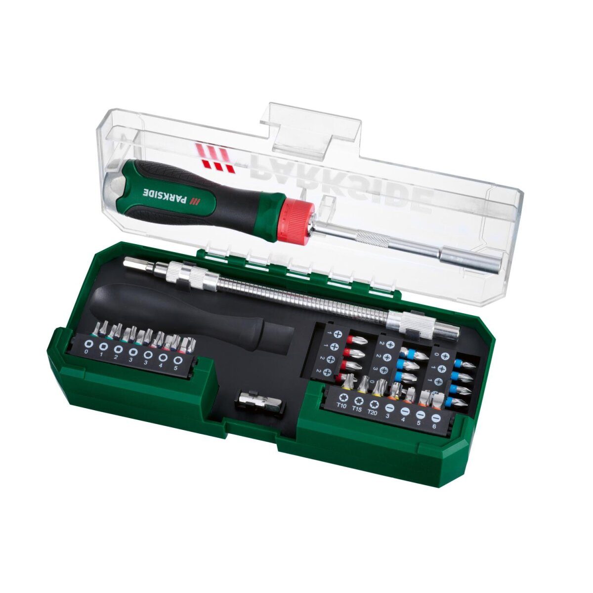 PARKSIDE® 43 Piece Ratchet Screwdriver Bit Set