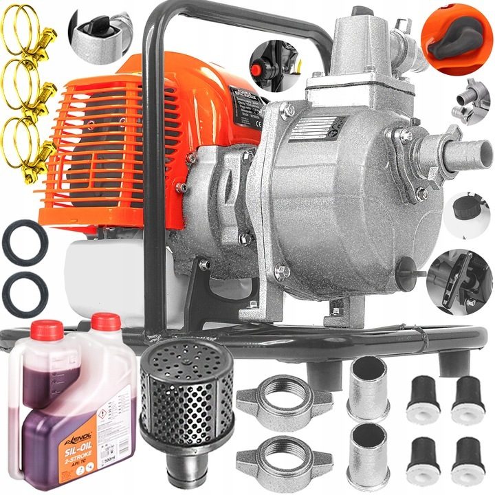 #SALE# Hoge prestatie benzine waterpomp 300l/min XXL starterset