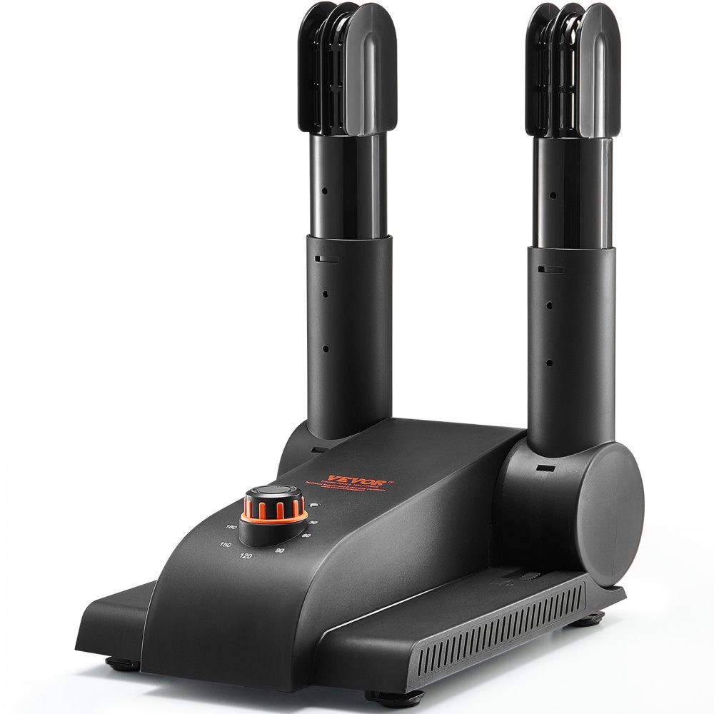 180° folding 2-tube shoe dryer, boot dryer, black & orange