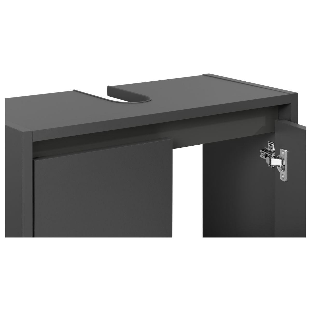LIVARNO home Meuble vasque « Oslo » avec 2 portes, anthracite