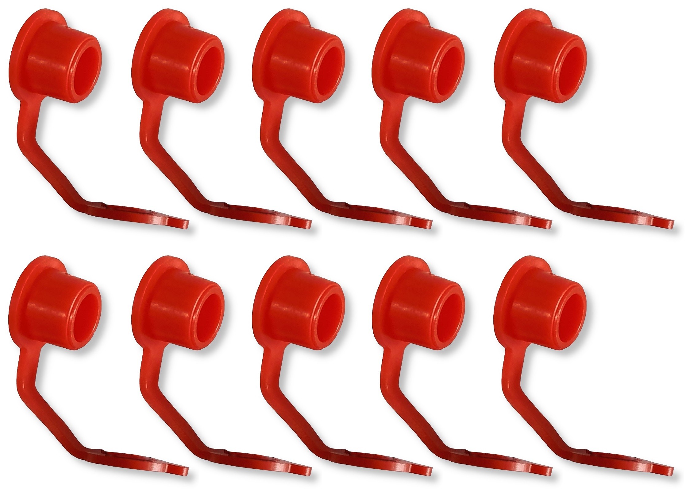 KPL Kalamitki smeernippelkap, rood, 10 stuks KPL Kalamitki smeernippelkap, rood, 10 stuks