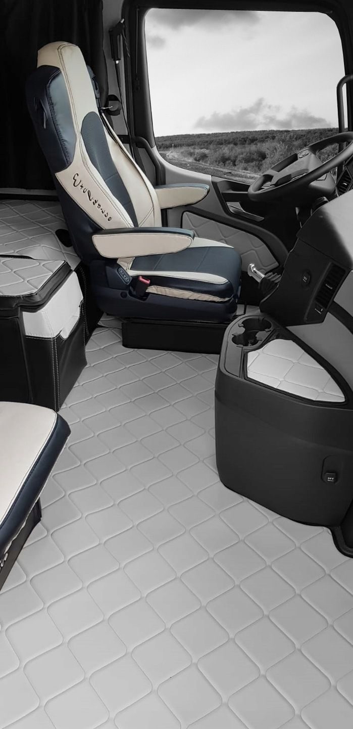 Handcrafted high-quality Actros truck SEAT COVERS Mercedes ACTROS MP4 saloon cabin BEIGE complete set