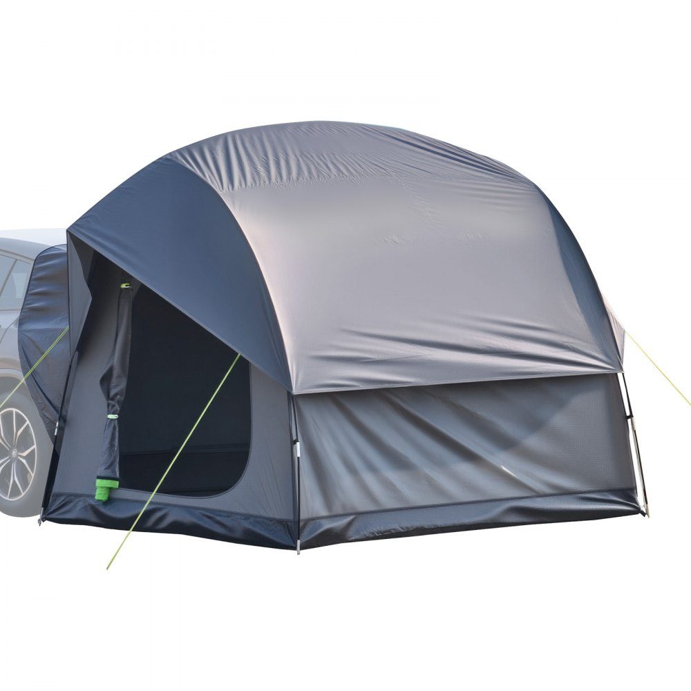 SUV Tent Camping Car Tent (240x240x215cm) Waterproof PU2000 Spacious Double Layer Design for 5-8 People SUV Camping Tent with 2 Doors & Mesh Windows & Rain Cover & Bag