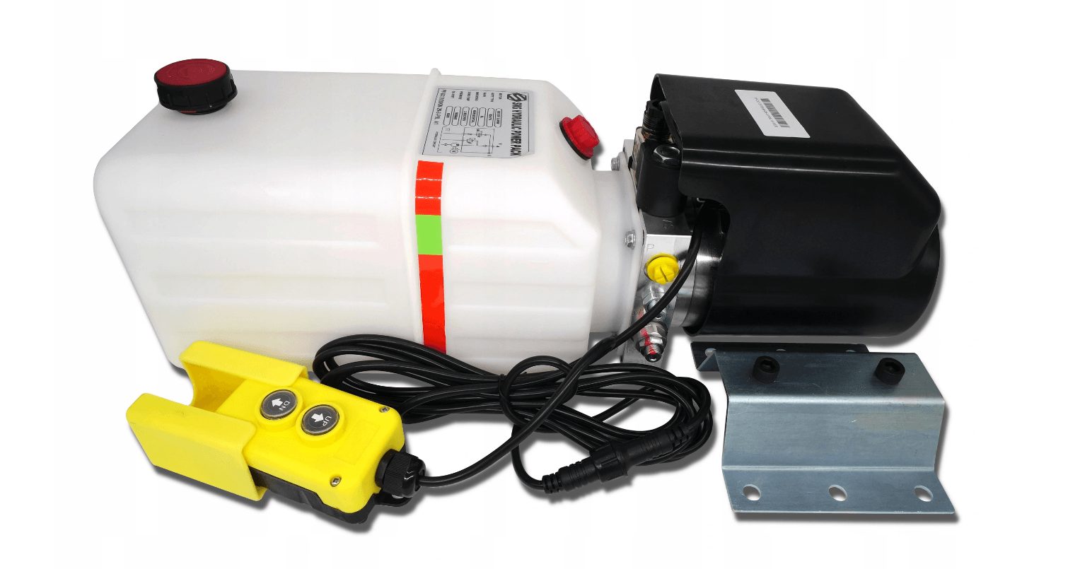 HYDRAULIKPUMPE STROMVERSORGUNG KIPPER-ANHÄNGER-SET EINHEIT STROMVERSORGUNG 2kW 12V 8L Kipper