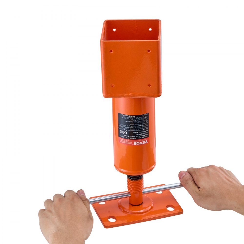 Schraubbockpfosten, 4" x 4", Höhenbereich 13,2" bis 18,7", maximale Belastung 24.700 Pfund, verstellbarer Bock, temporärer Bock zum Nivellieren von Häusern, Stützbalken für Böden, Kriechkeller