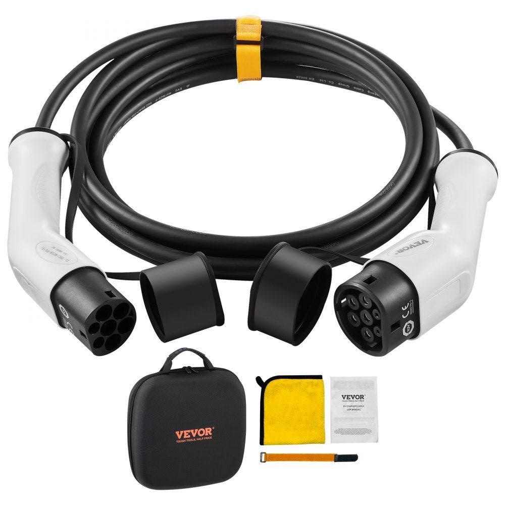 Type2 Electric Car Charging Cable/Hybrid EV Charging Cable E-Car Charging Cable Wallbox 22kW TPU Charging Cable 7m Cable Length 3 Phase AC 380V Type2 to Type2 Water/Dustproof Compatible with all Type 2 models