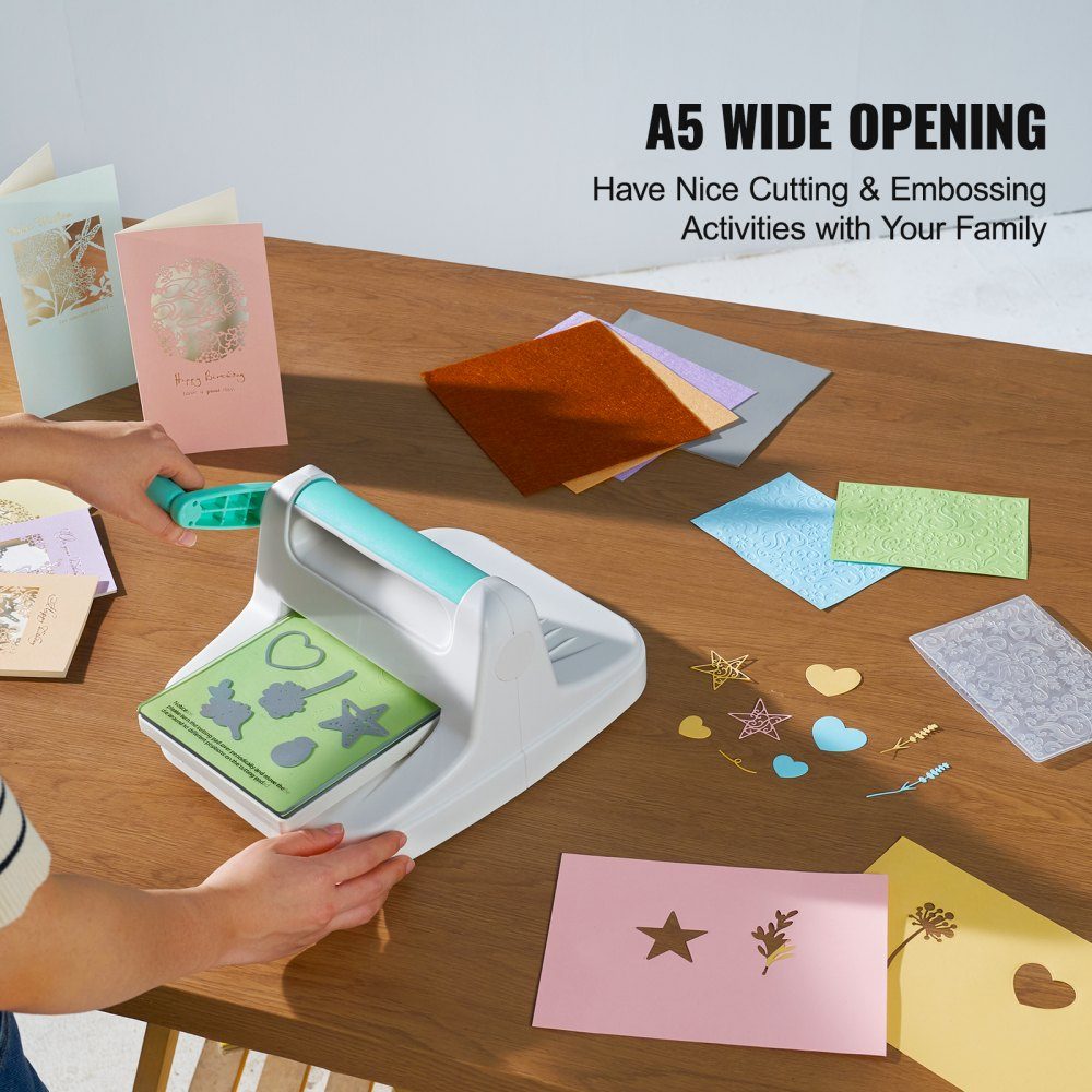 Die Cutting and Embossing Machine, Scrapbooking Embossing Machine, 160mm Opening Size, My Life Handmade Starter Kit, Manual Embossing Machine Kit, DIY Craft Cards, Invitations, Home Decoration etc