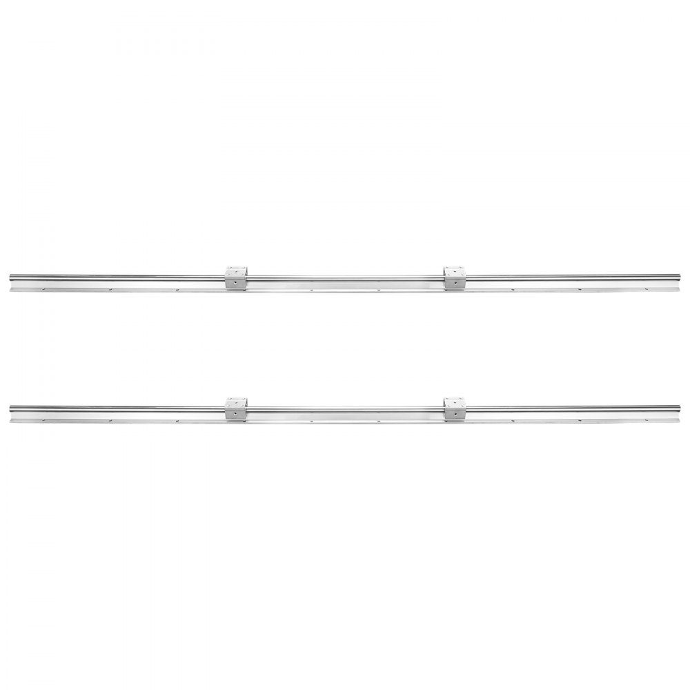 Linear Guide Linear Rail 2pcs SBR16-1500mm Carbon Steel Aluminum Guide Rail with 4pcs SBR16UU Sliding Blocks Linear Bearing Bearing Block CNC Parts for 3D Printer Milling/Lathe Machine