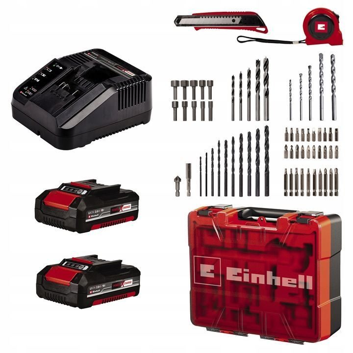 Einhell Akku-Schlagbohrschrauber-Set TE-CD 18/40 Li-i +64 (2x2,0 Ah) Leistung