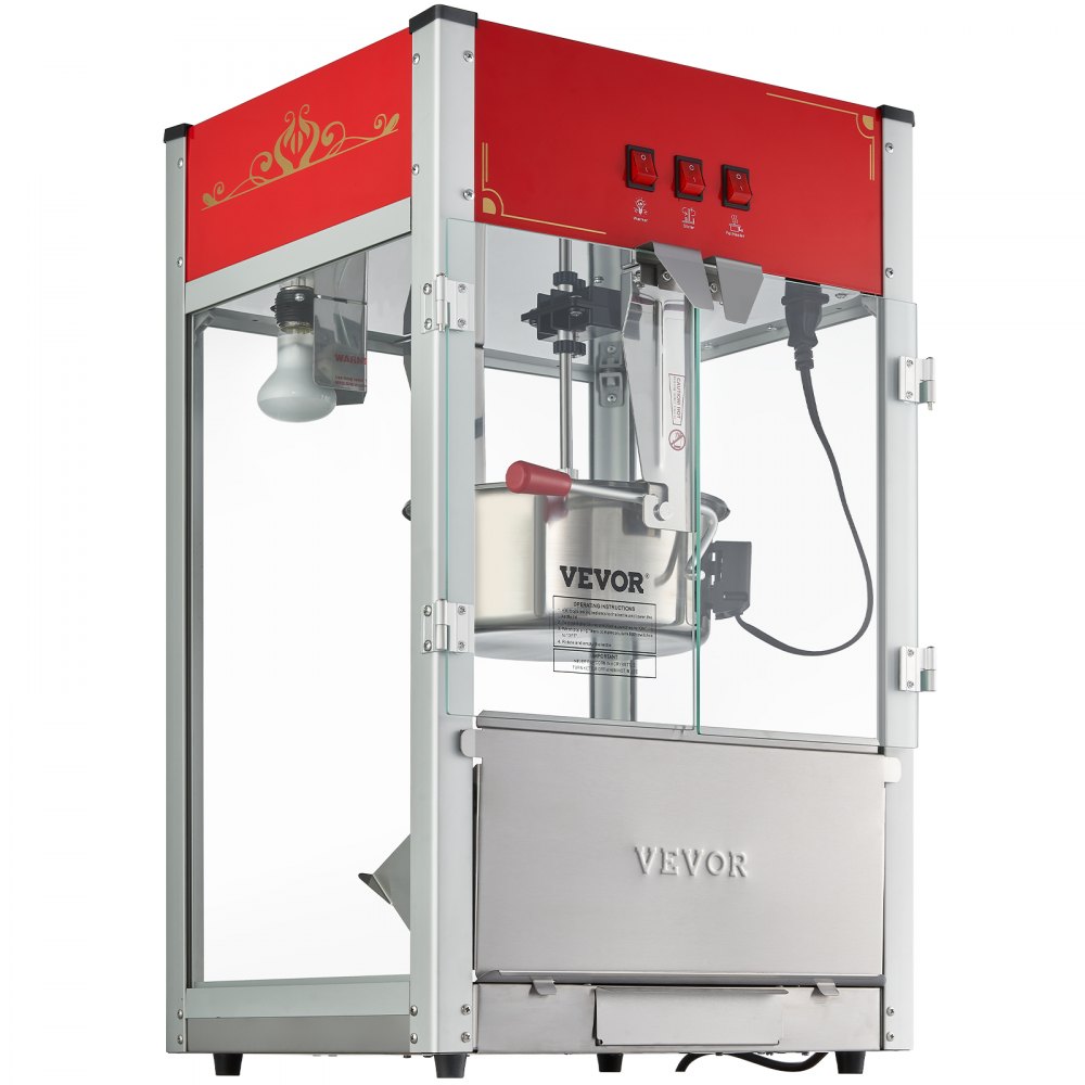 Popcornmachine Popcornmachine Popcornmachine 1440W popcornmachine, 12oz waterkoker voor 80 kopjes per lading, popcornmachine op aanrecht met gehard glas, 3 roestvrijstalen scoops Cinema Popcornmachine Popcornmachine Popcornmachine 1440W popcornmachine, 12oz waterkoker voor 80 kopjes per lading, popcornmachine op aanrecht met gehard glas, 3 roestvrijstalen scoops Cinema