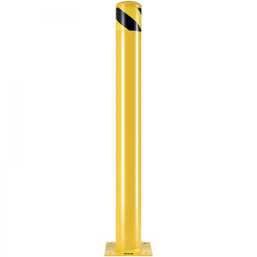 Lot de 2 bornes de sécurité de stationnement de 107 cm, poteaux de barrière de stationnement de 20 x 20 cm, poteaux de stationnement, poteaux de stationnement, poteaux de circulation, poteaux de rue, adaptés aux espaces intérieurs et extérieurs, parkings