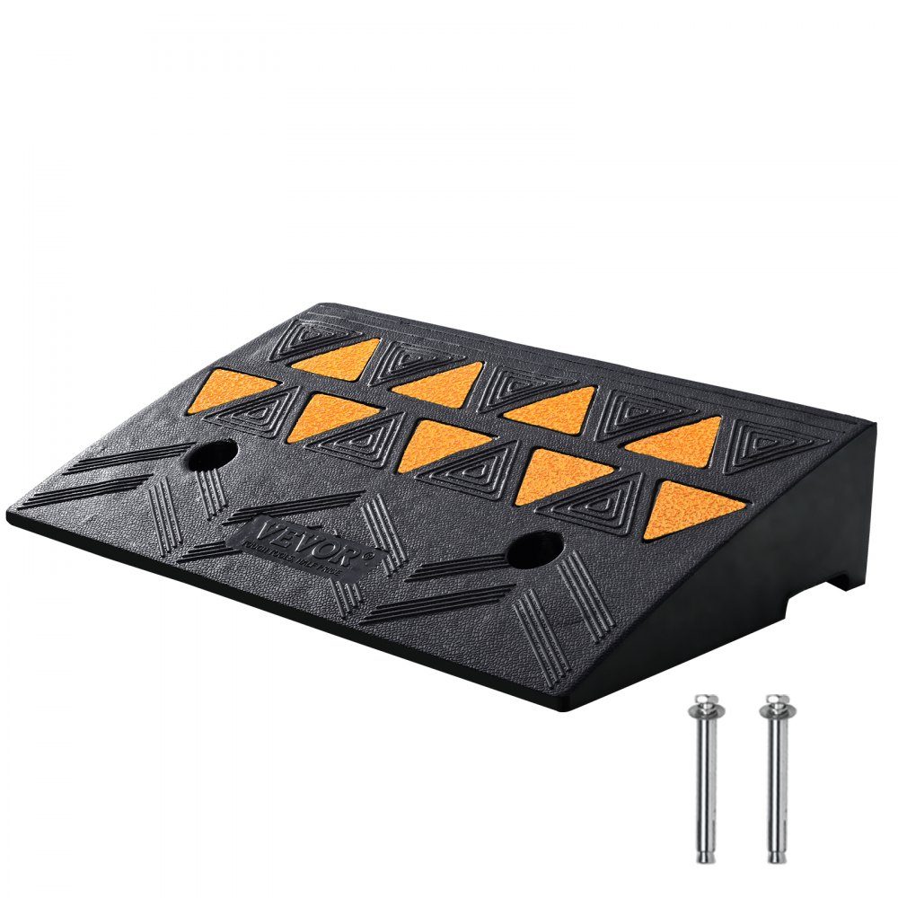 Drempelhelling massief rubberen deur drempelhelling max. draagvermogen tot 15 ton stoeprand 50x30x10,8cm rolstoeloprit oprit rubberen oprit geschikt voor oneffen stoepranden