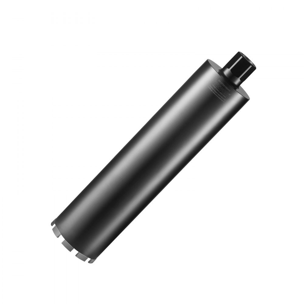 Diamond Core Drill, 108mm Wet Diamond Core Drill, 355mm Drilling Depth, Concrete Core Drill with Saw Blade, 1-1/4"-7 Female Thread, Laser Welding, Diamond Wet Core Drill for Concrete Bricks