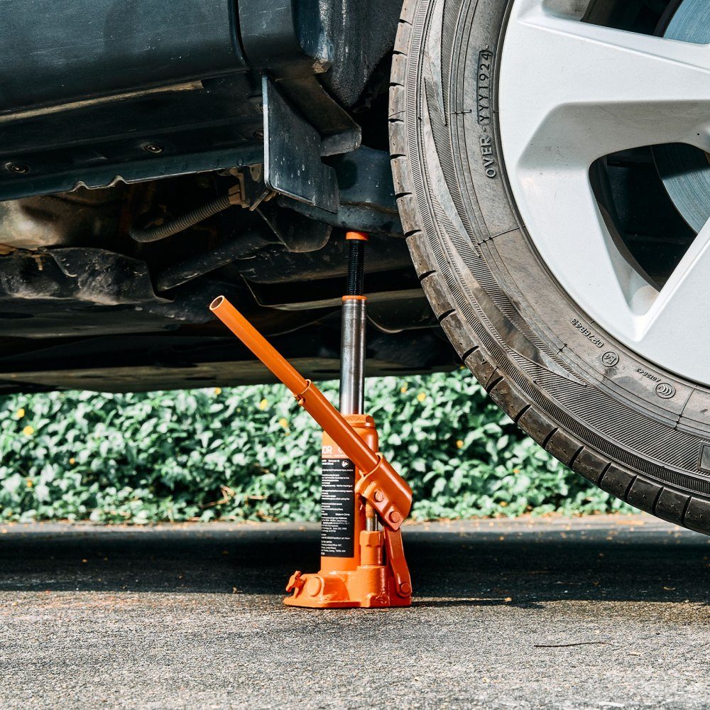 Cric bouteille hydraulique d'une capacité de 4T, plage de levage de 185 à 350 mm, cric bouteille avec système de soudage pour la réparation de voitures SUV, pick-up, cric haute performance